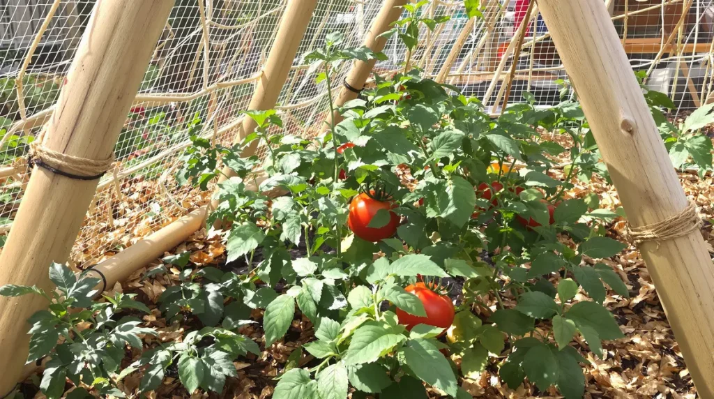Ce support en bambou empêche vos tomates de pourrir au sol : comment le fabriquer facilement au potager